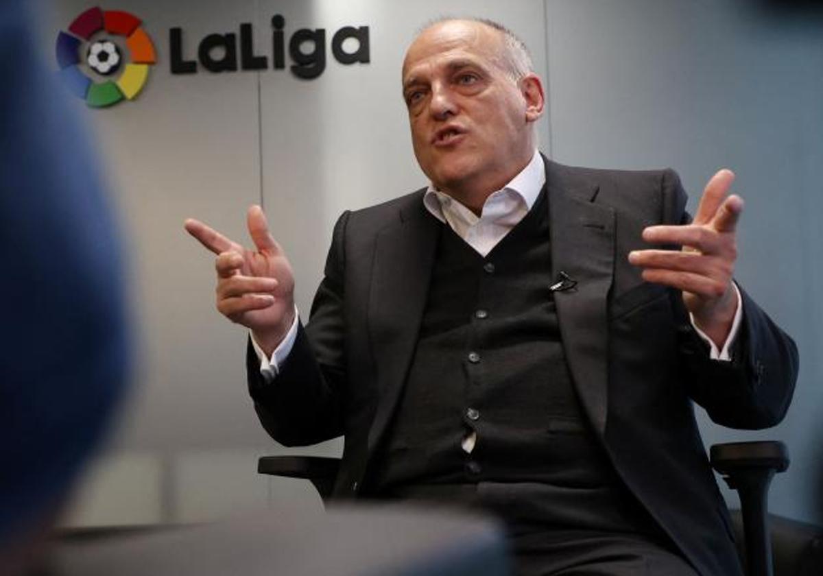 Javier Tebas, presidente de LaLiga.