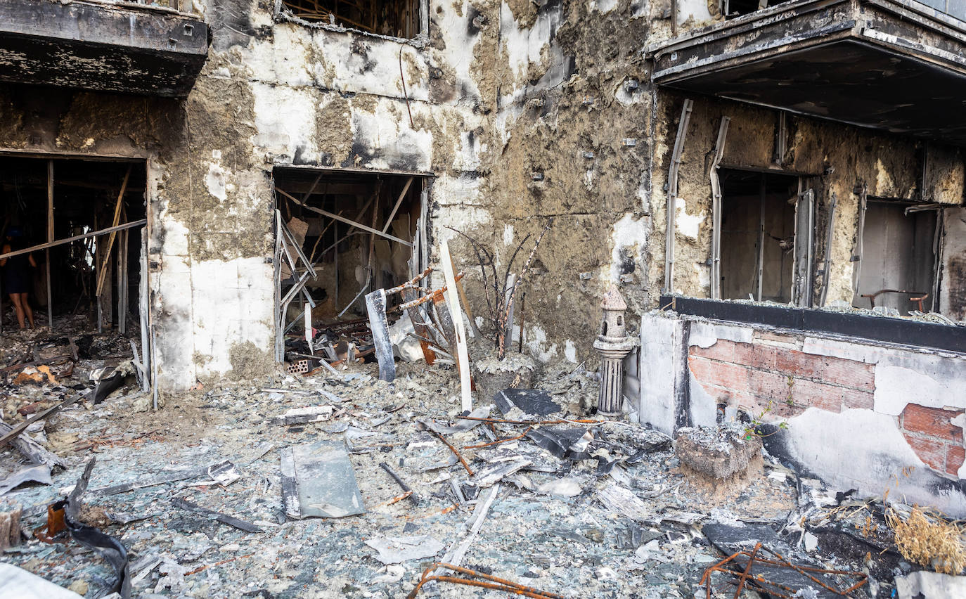 Fotos: así quedaron por dentro el edificio y los pisos del incendio de Campanar