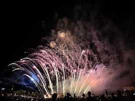 Piromusical de Sueca de 2023.