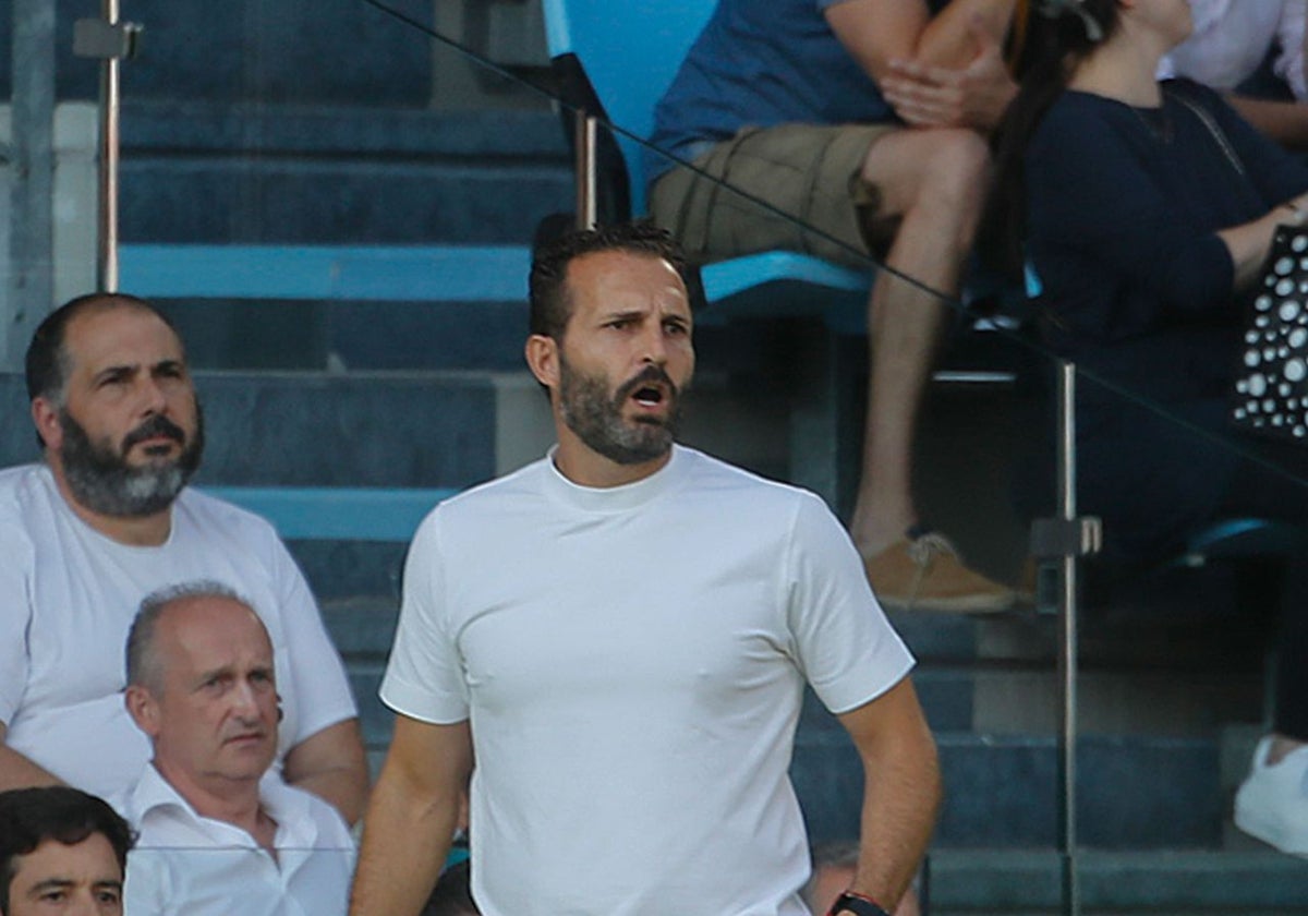 Rubén Baraja durante el choque frente al Celta en Vigo.