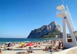 Playa de Calpe, en una imagen de archivo.