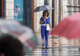 Día de lluvia en Valencia.