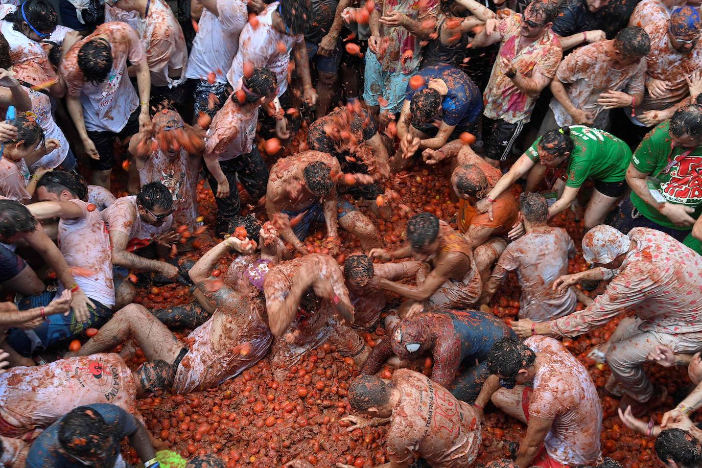 Las mejores imágenes de la Tomatina de Buñol 2024