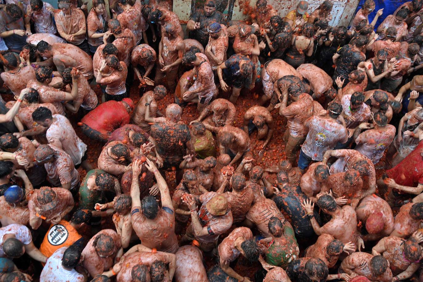 Las mejores imágenes de la Tomatina de Buñol 2024