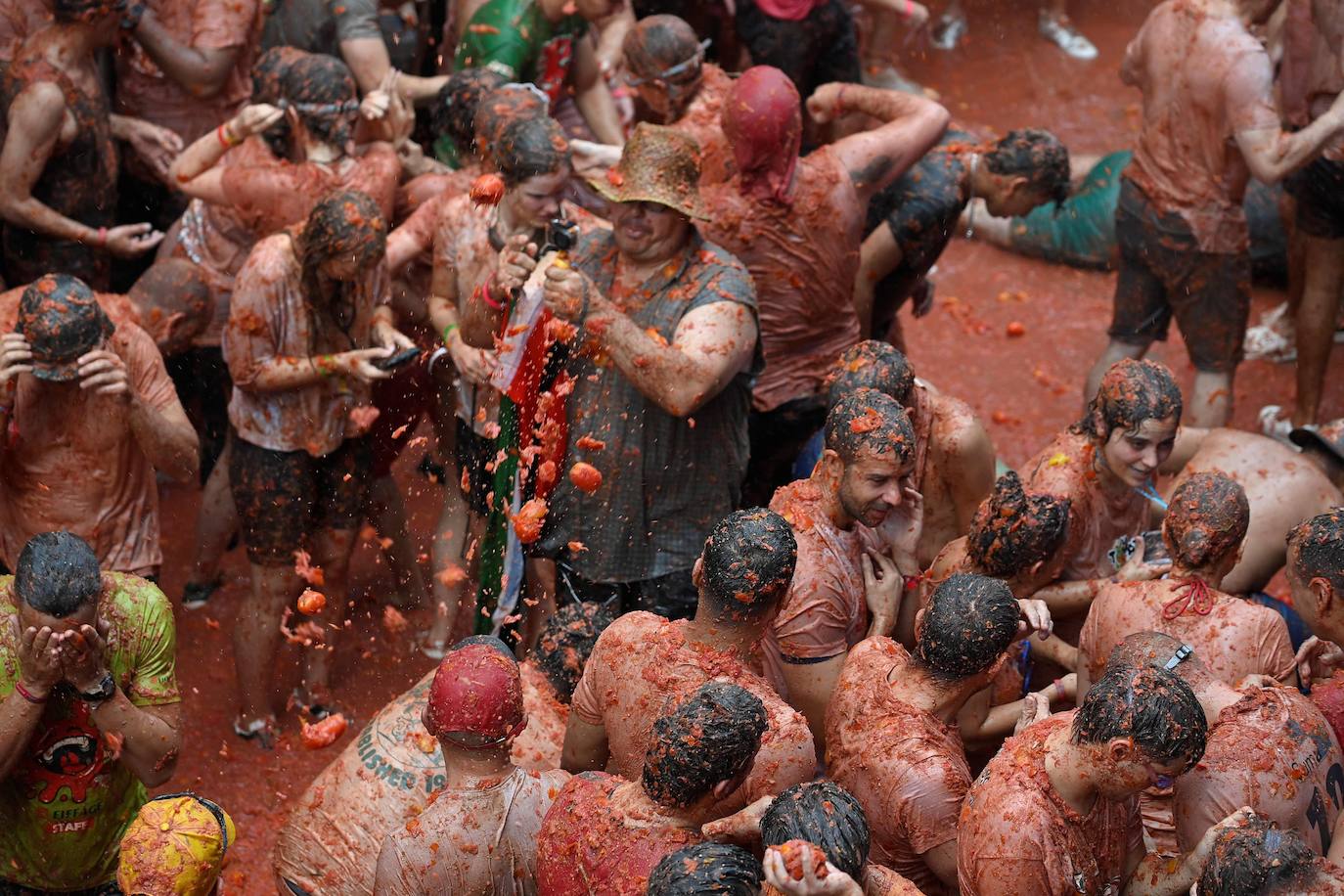 Las mejores imágenes de la Tomatina de Buñol 2024