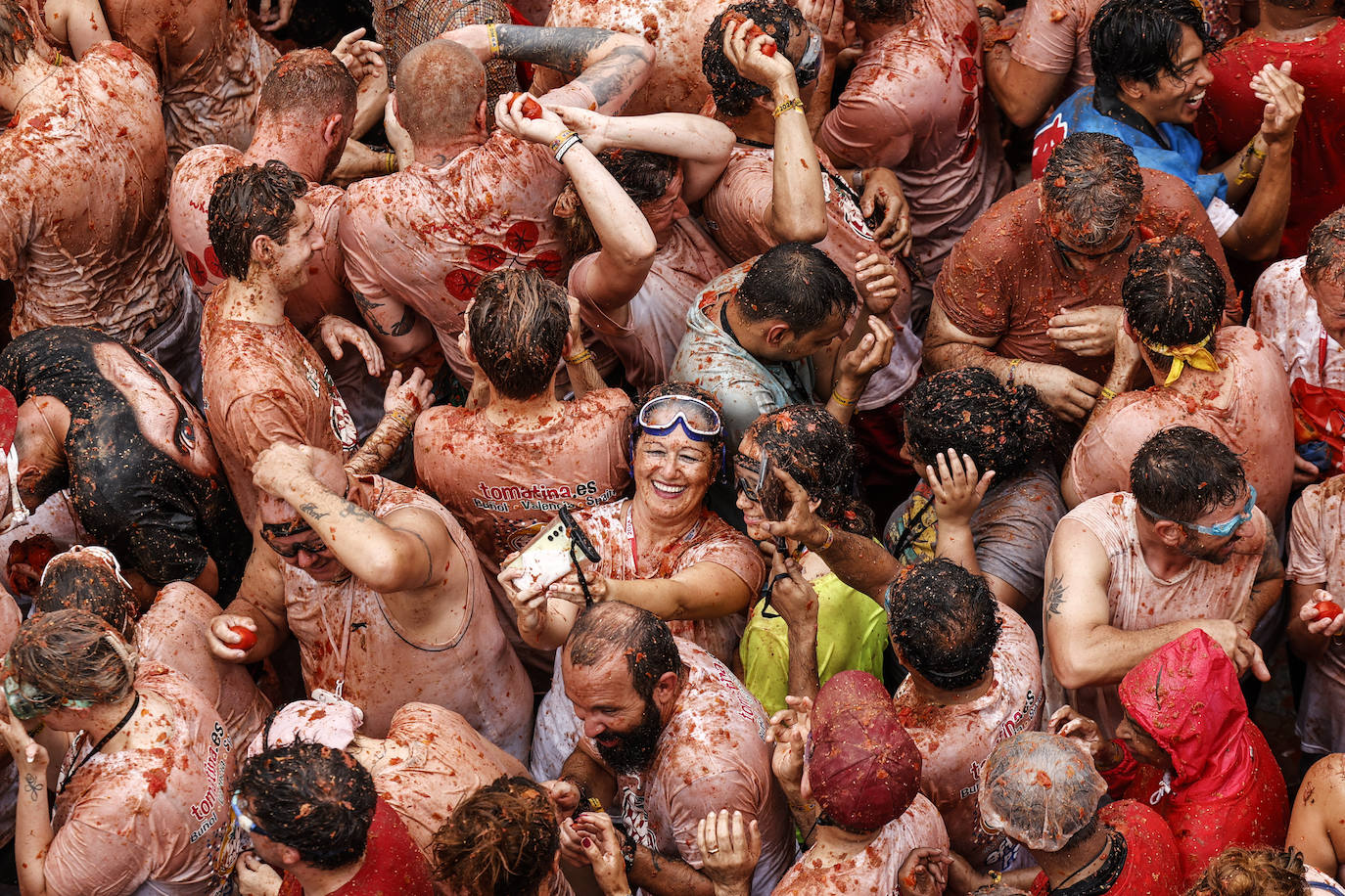 Las mejores imágenes de la Tomatina de Buñol 2024