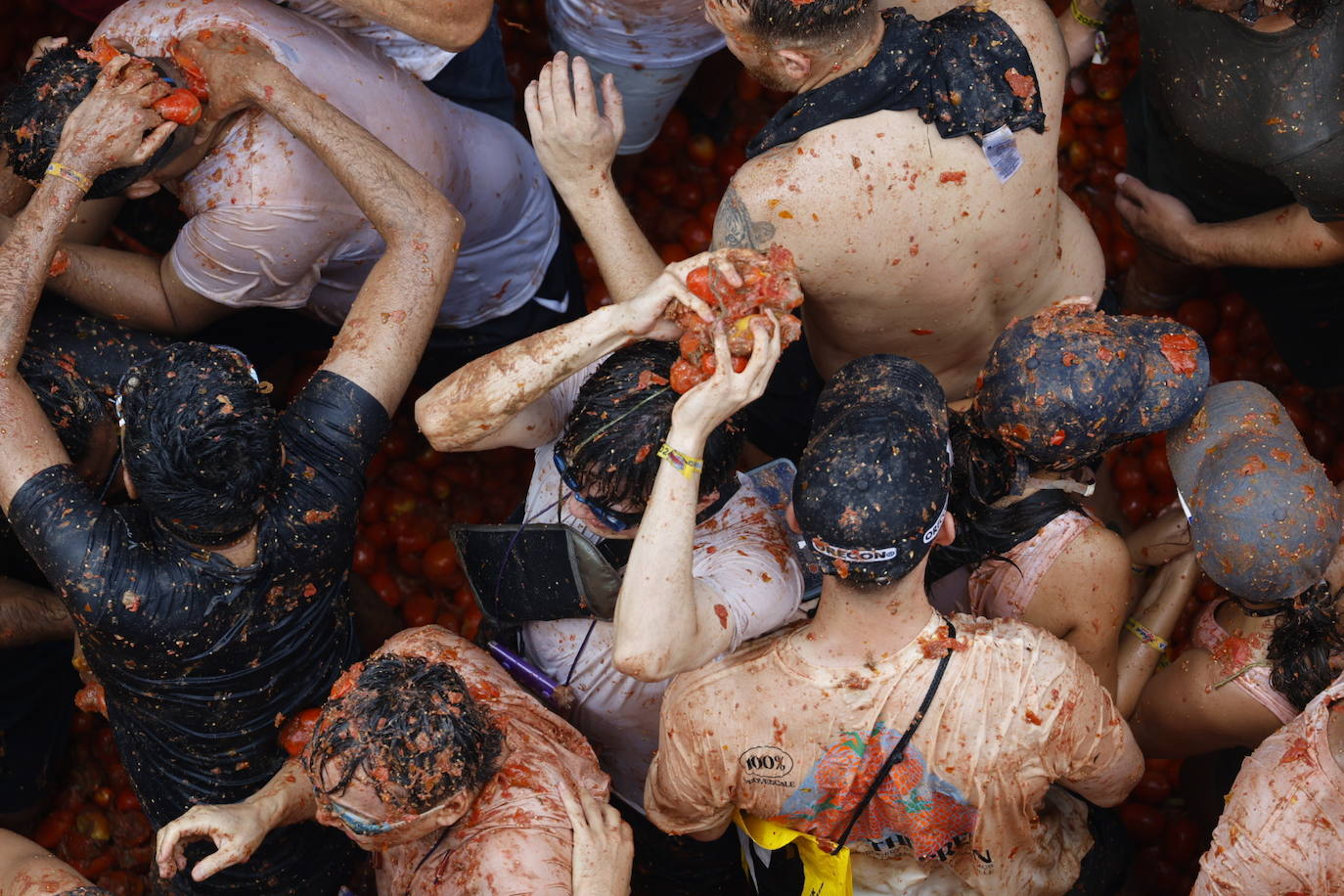 Las mejores imágenes de la Tomatina de Buñol 2024