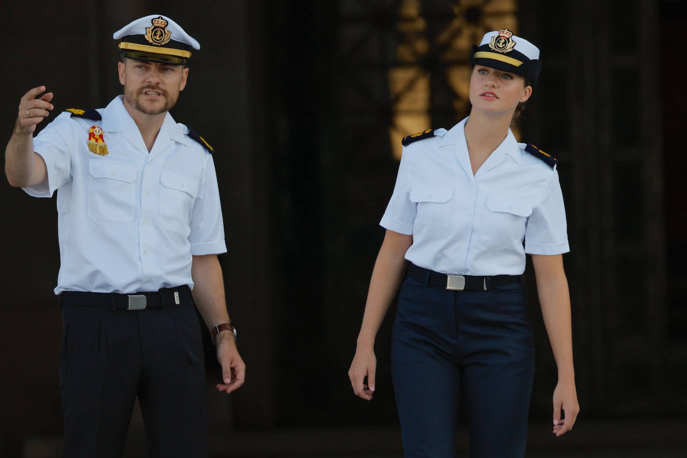 La princesa Leonor se estrena como guardiamarina en Pontevedra