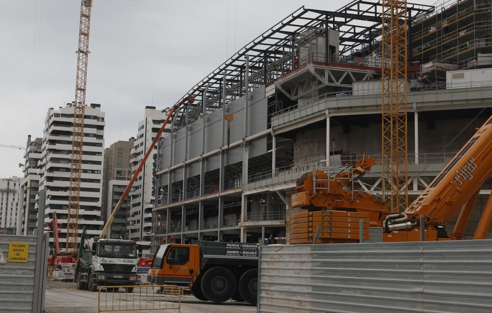 Así avanzan las obras del Roig Arena