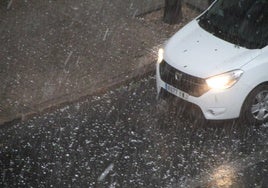 Día de lluvias fuertes en la ciudad de Valencia.