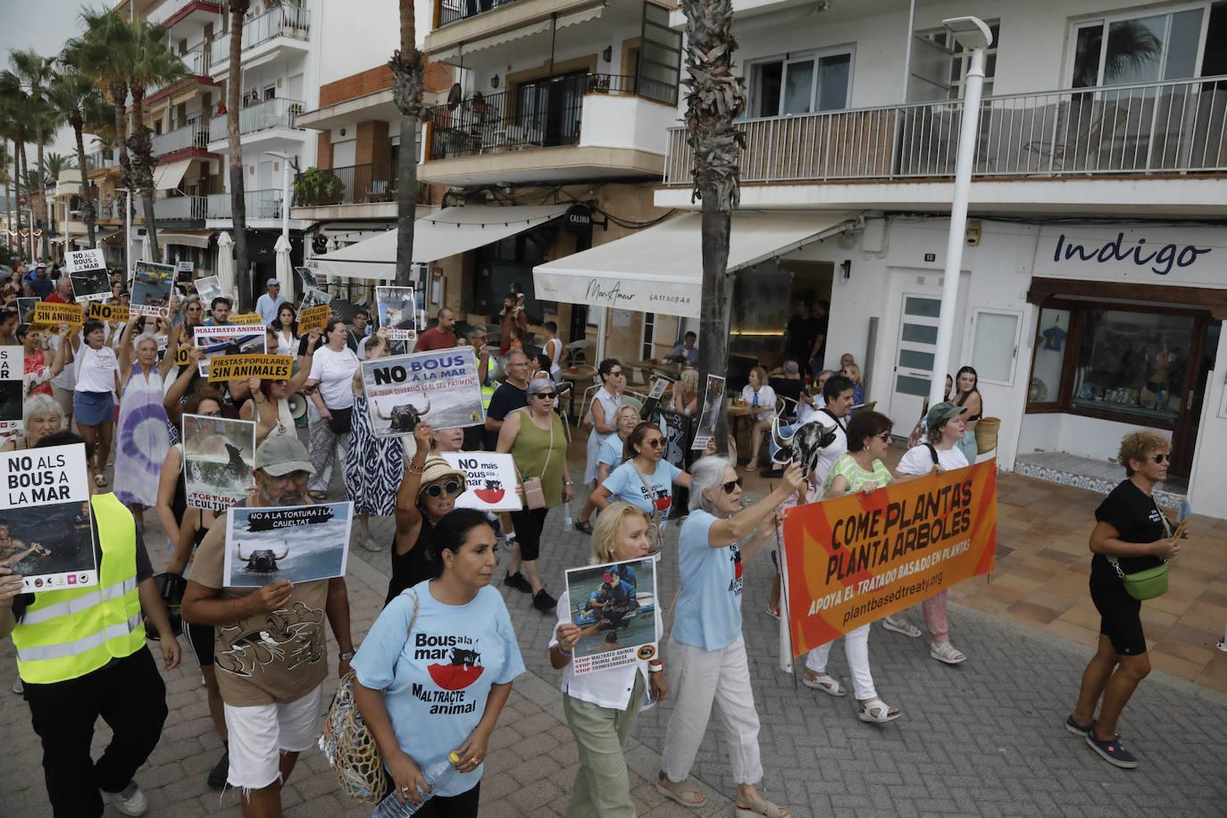 La protesta del domingo en Xàbia.