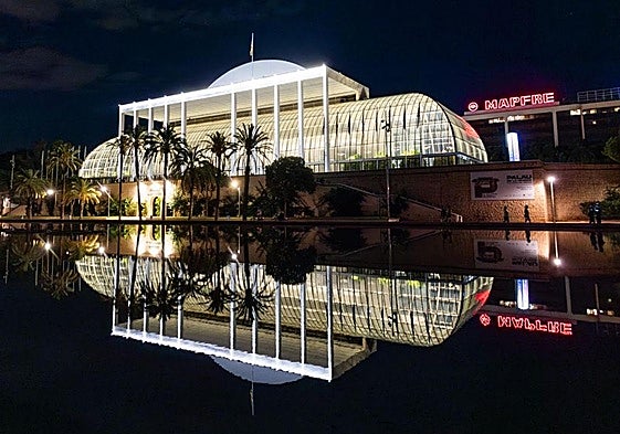 Inauguración de la nueva iluminación del Palau de la Música de Valencia.