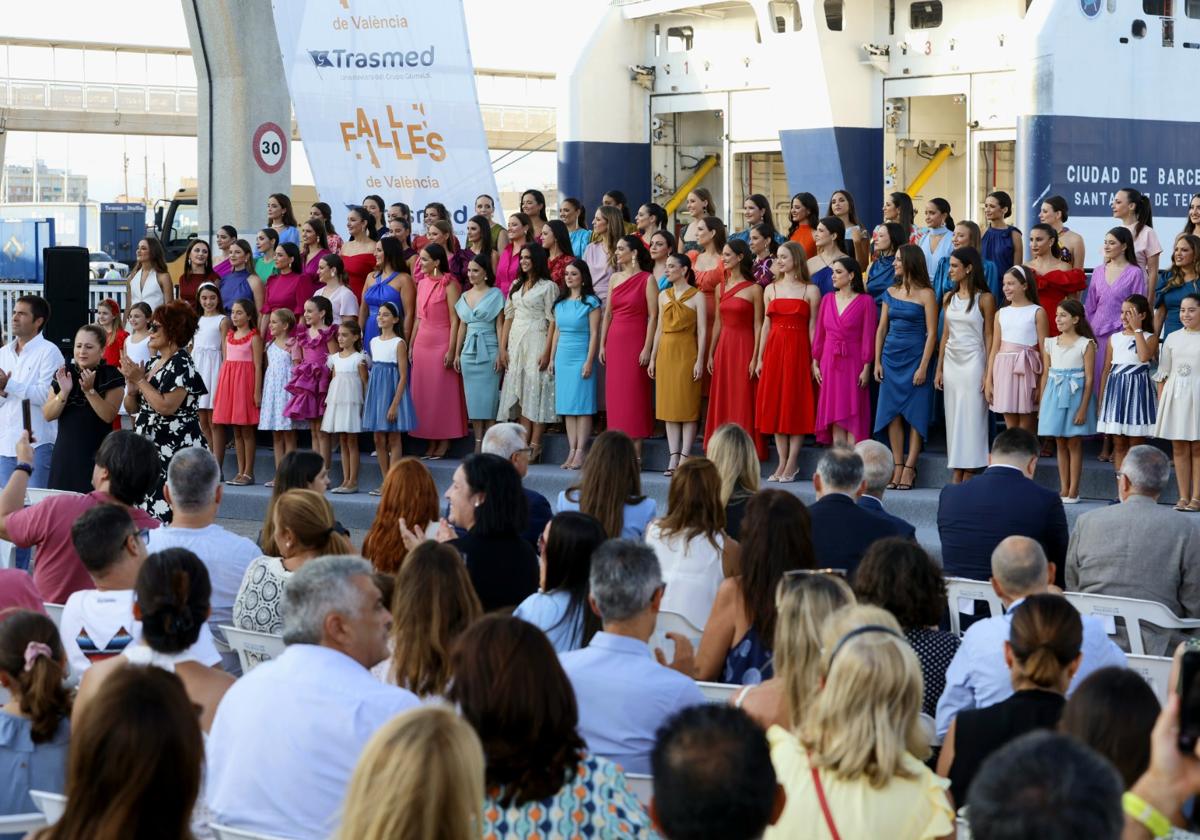 Candidatas a falleras mayores de Valencia 2025.