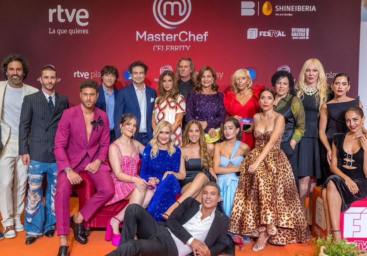 Concursantes y presentadores de Masterchef Celebrity 9.