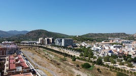 Vista aérea de parte del término de Sagunto.