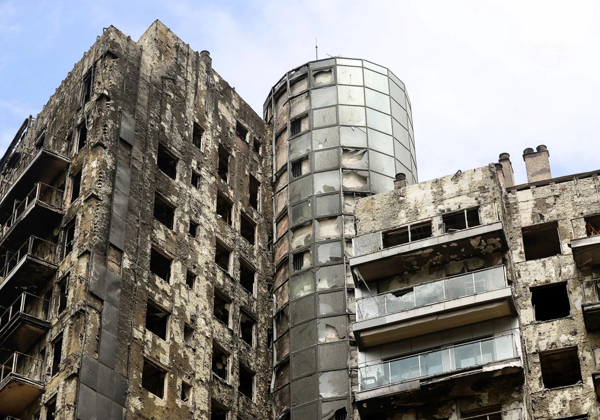 Estado actual del edificio de Campanar.