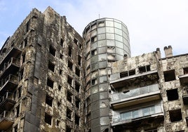 Estado actual del edificio de Campanar.