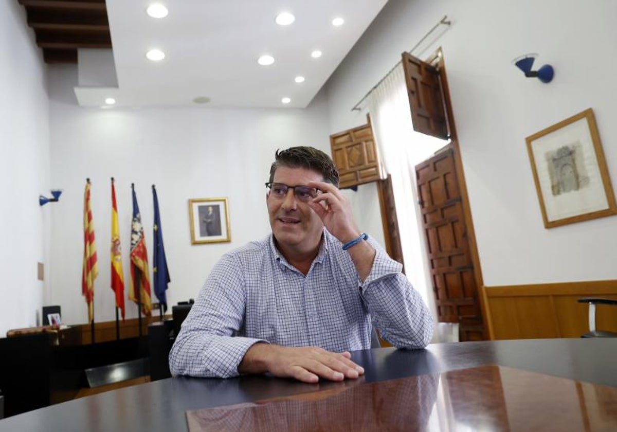 Jorge Rodríguez, en su despacho del Ayuntamiento de Ontinyent.