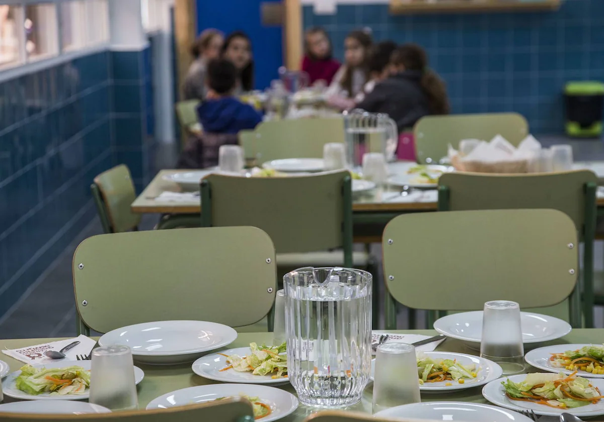 Las familias valencianas con beca se ahorrarán hasta 761 euros en el comedor escolar 