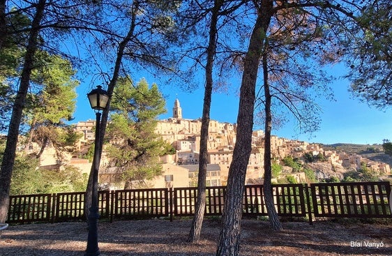 Panorámia del barrio medieval de Bocairent.