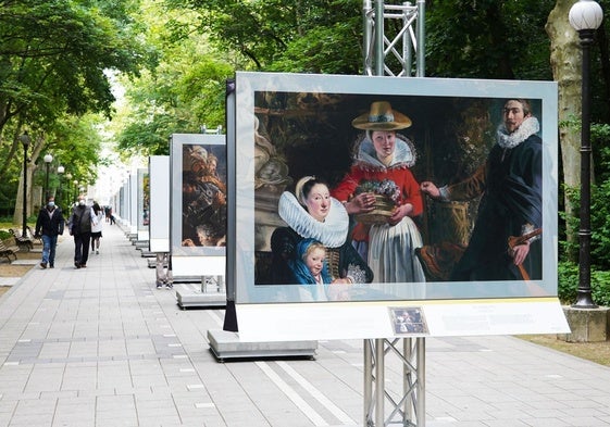 Exposición itinerante 'El Prado en las calles' en Valladolid.