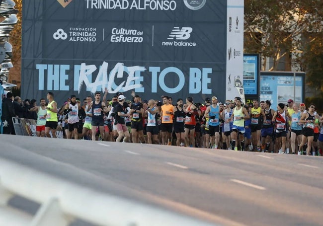 La Plaça de la Marató, punto de salida del Maratón de Valencia.