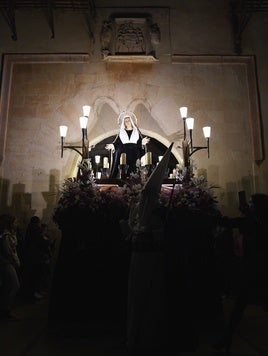 Uno de los momentos de la celebración de la Semana Santa en Gandia.