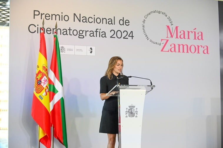 María Zamora recibe este sábado el Premio Nacional de Cinematografía.