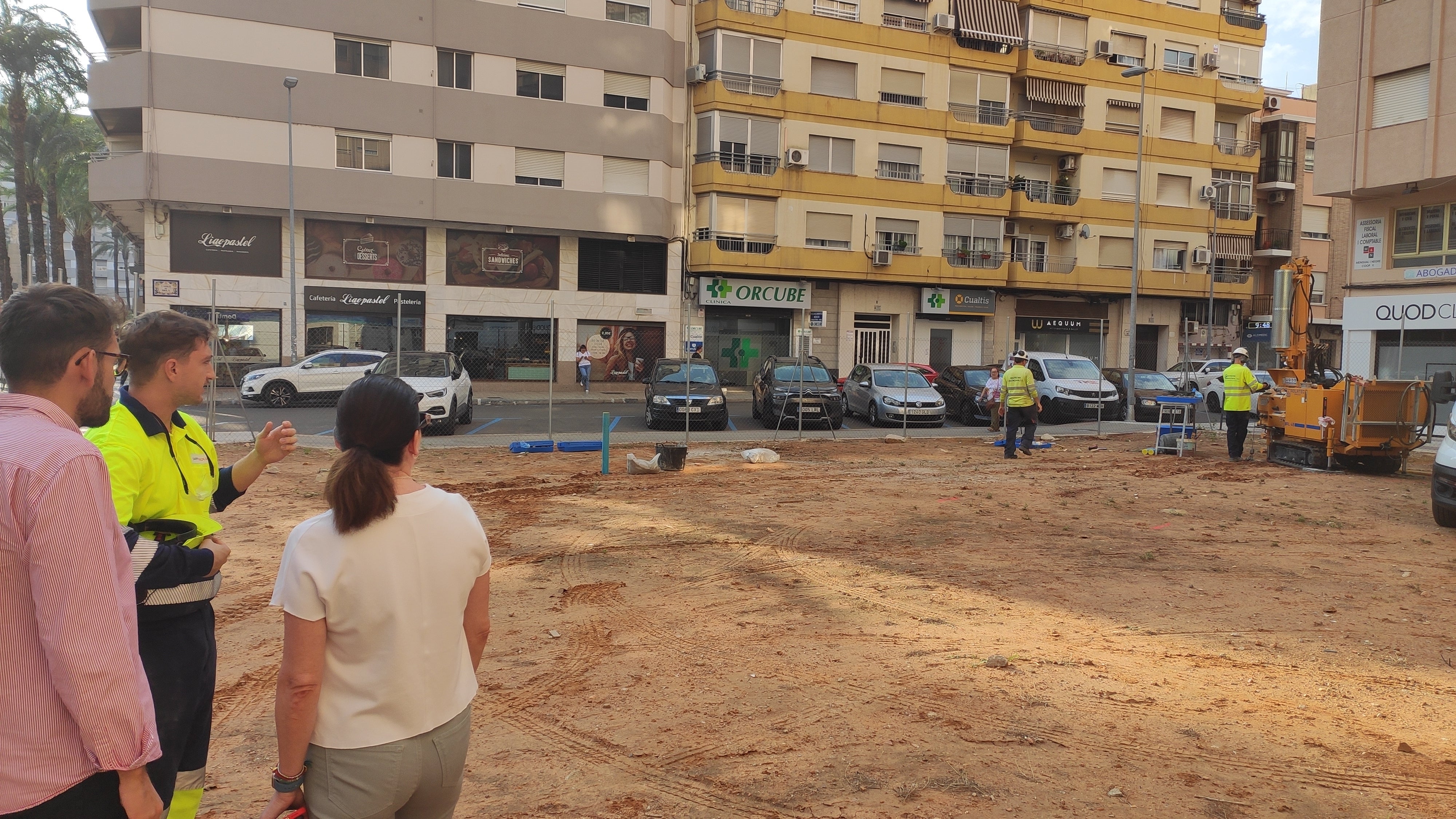 Visita a la zona que se va a descontaminar.