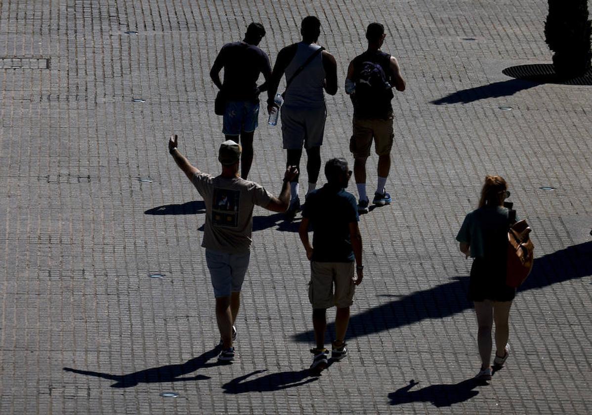 Día de mucho calor en la ciudad de Valencia.