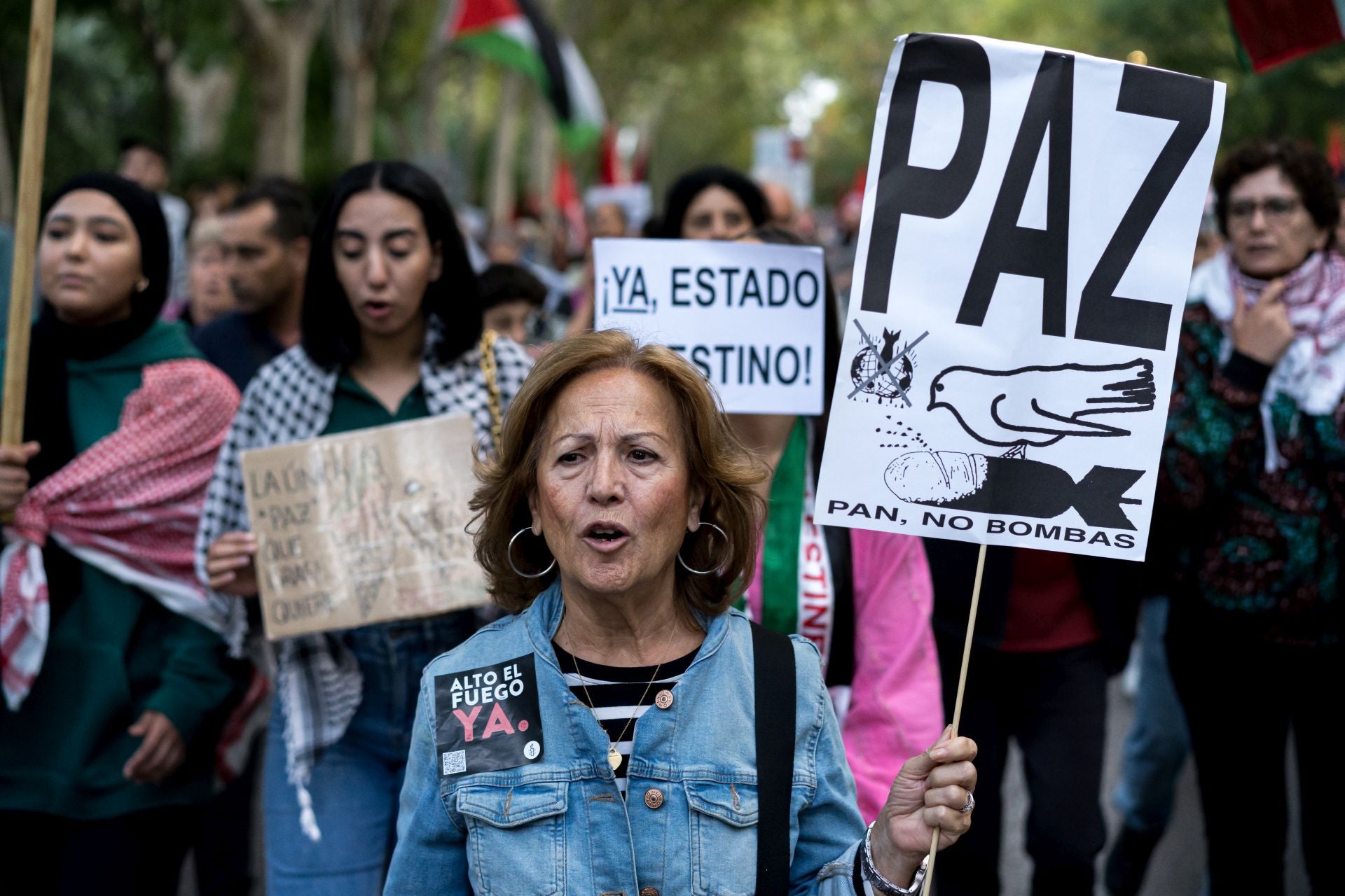 Manifestación pro-Palestina en Valencia