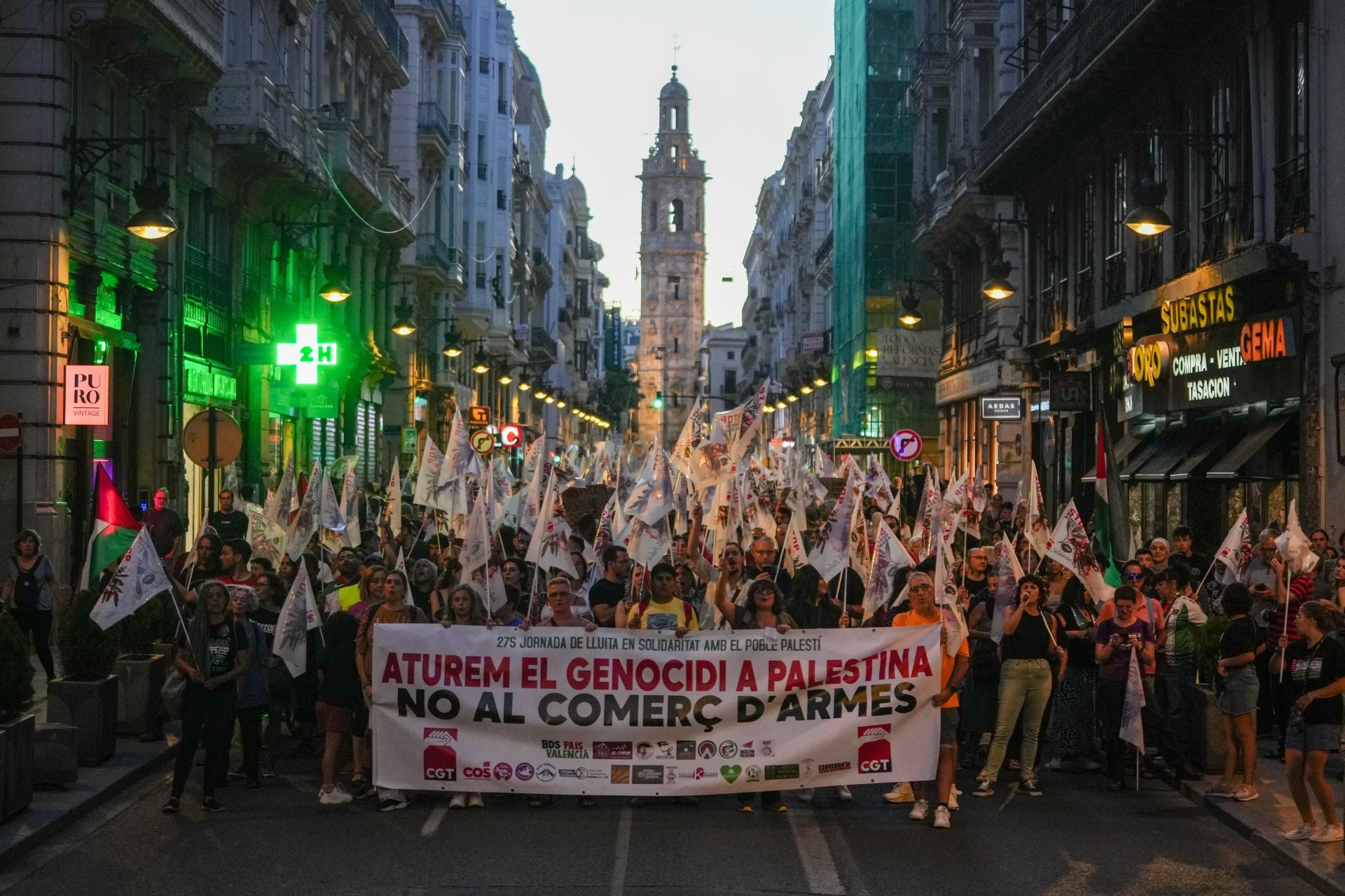 Manifestación pro-Palestina en Valencia