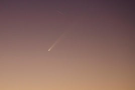 El cometa, a su paso por Canarias.