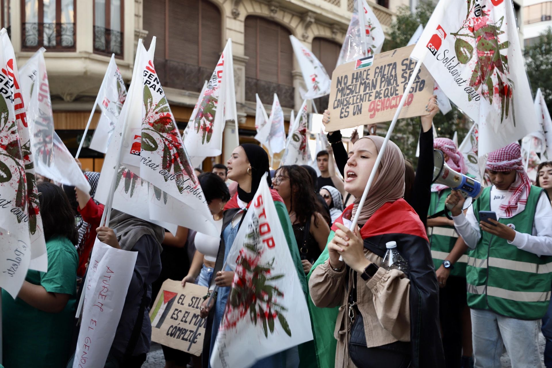 Manifestación pro-Palestina en Valencia