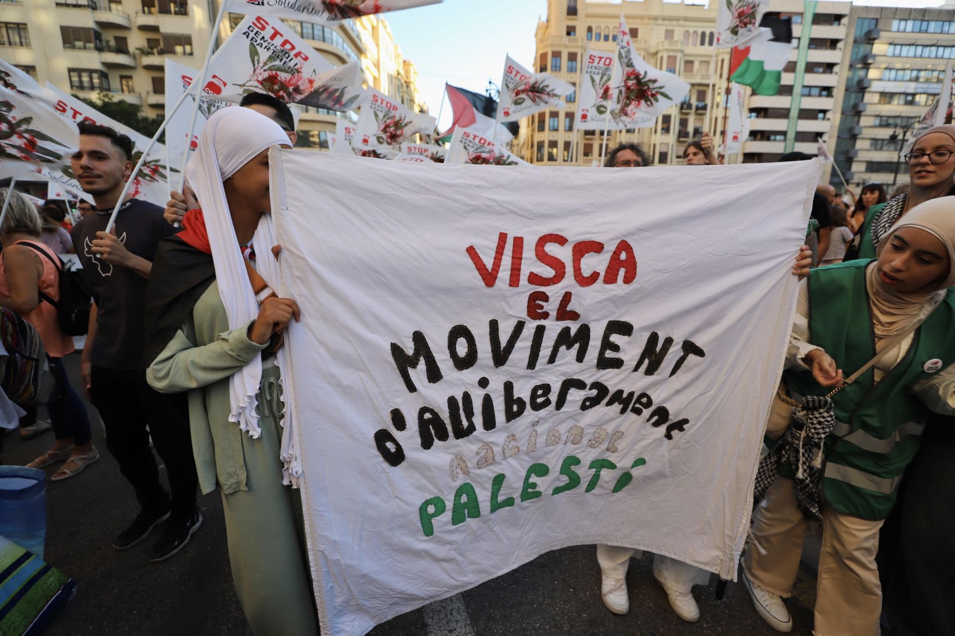 Manifestación pro-Palestina en Valencia