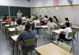 Exámenes para ser maestros, celebrados el pasado mes de junio.