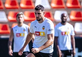 Rafa Mir, en un entrenamiento.