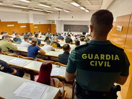 Aula de uno de los exámenes.