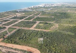 Vista aérea de la zona de Sant Gregori de Burriana.