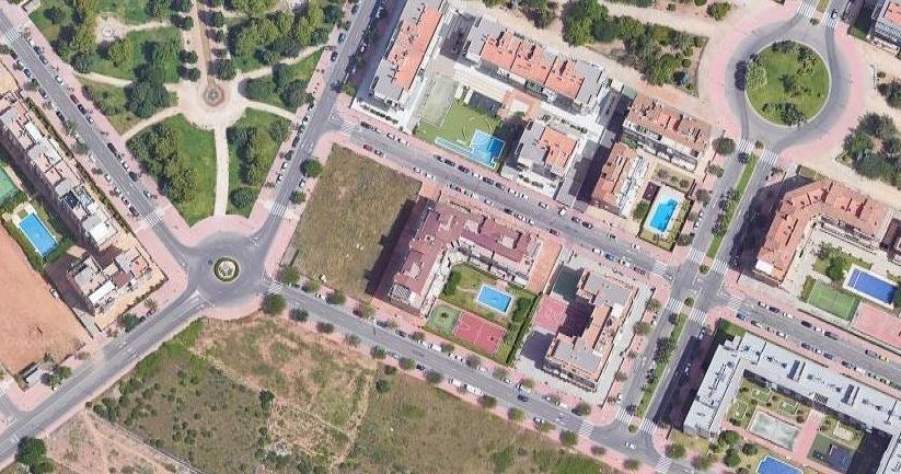 Zona donde se contruirá el edificio.
