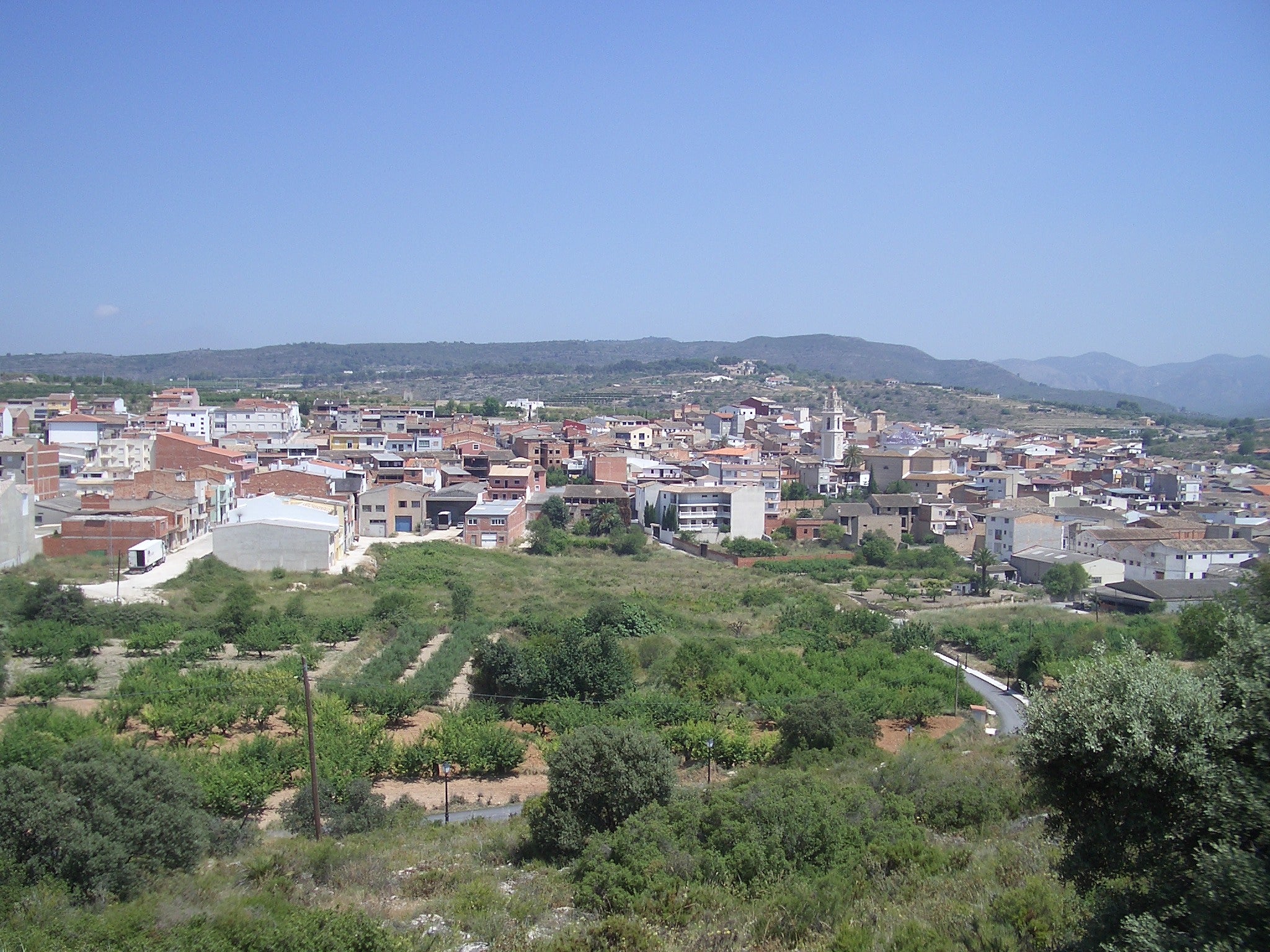 Vista general de Llutxent.