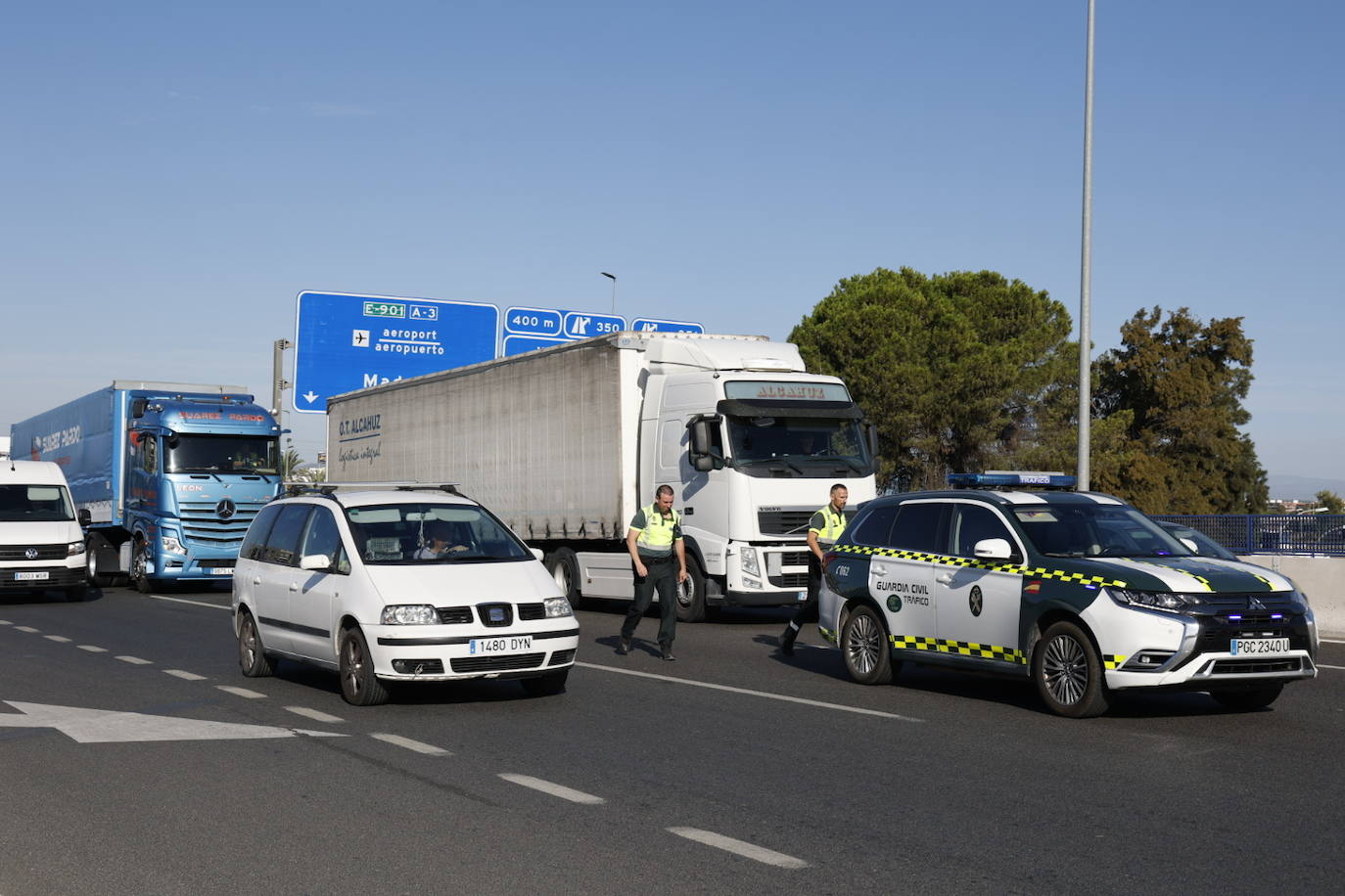 Fotos del atasco en las carreteras de Valencia