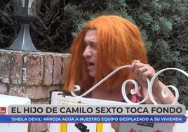 Sheila Devil en su vivienda.