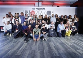 Foto de familia de los últimos premios de Historias con Delantal, uno de los eventos que organiza LAS PROVINCIAS enmarcado en su canal gastronómico.