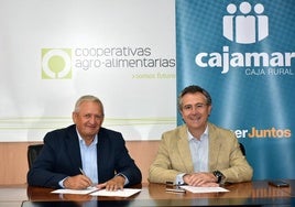 Firma del convenio entre ambas entidades. Presentación del proyecto de innovación.