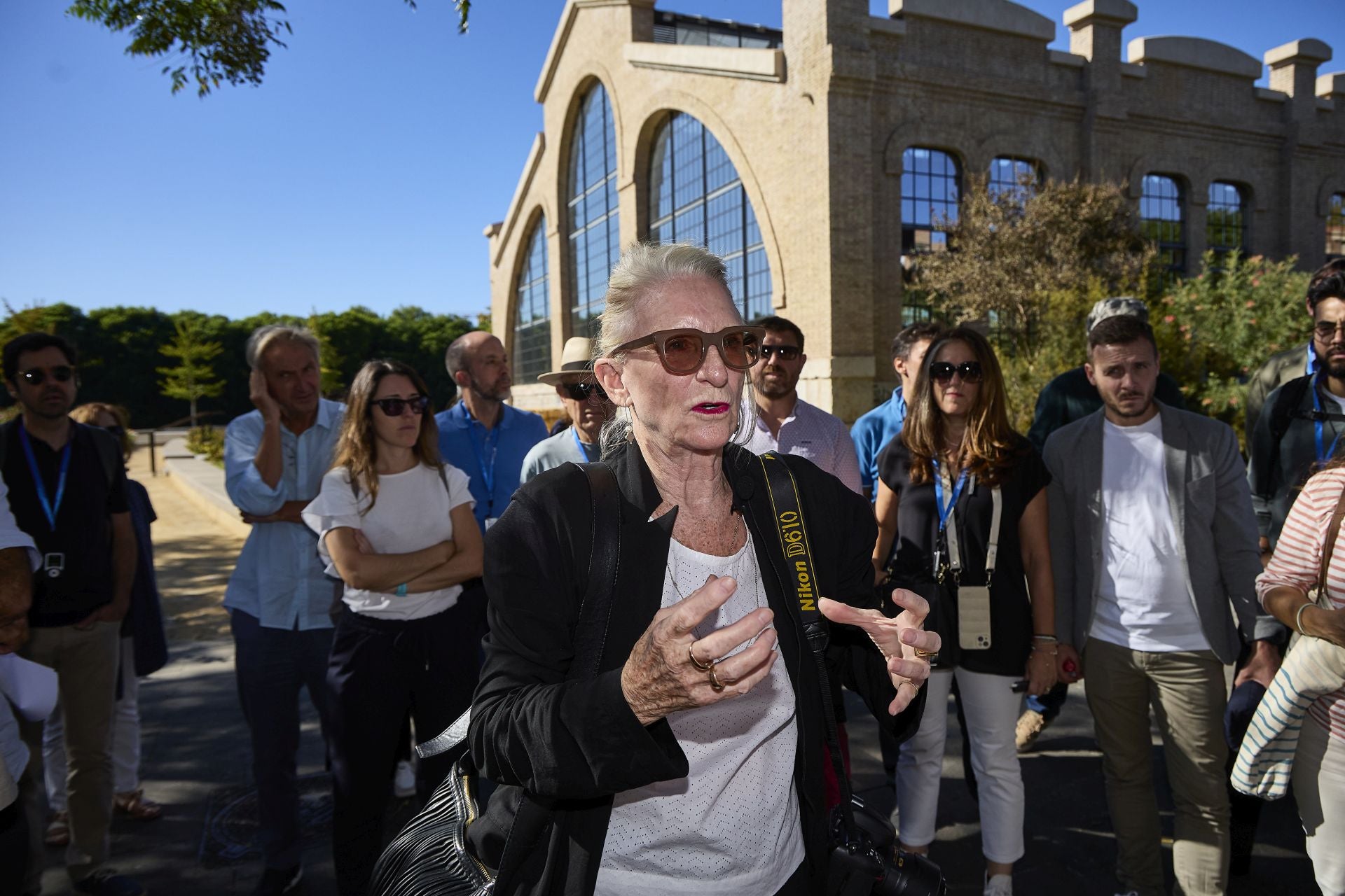 La visita de la arquitecta Kathryn Gustafson al parque Central de Valencia