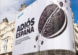 Un cartel de la campaña en Madrid.