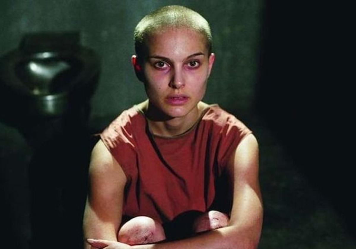 La actriz Natalie Portman en 'V de Vendetta'.