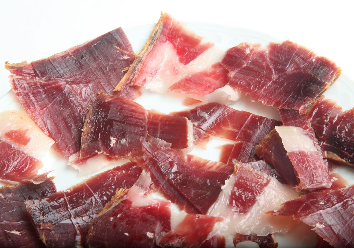 Jamón serrano en una imagen de archivo.