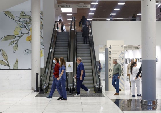 Interior del Hospital de Manises.